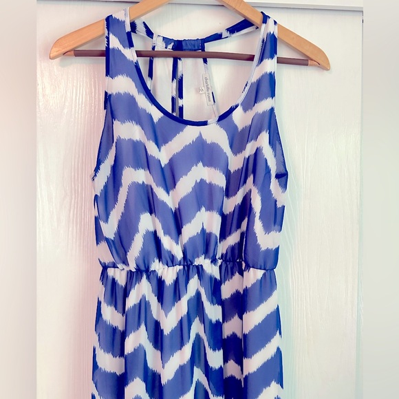 Charlotte Russe Size Medium Striped Maxi Dress - Picture 3 of 7